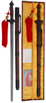 Qing Dynasty Damascus Steel Straight Sword