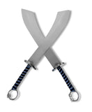 Double Head Choppers Aluminum Blade Kung Fu Antique Swords