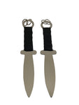 Black Handle Stainless Steel Wushu Double Daggers