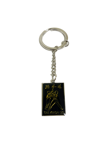 Black Taekwondo Keychain 1.25"