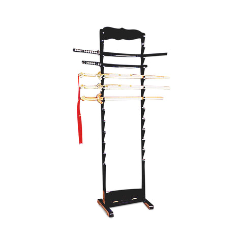 Black 12 Weapon Display Stand - Self Standing