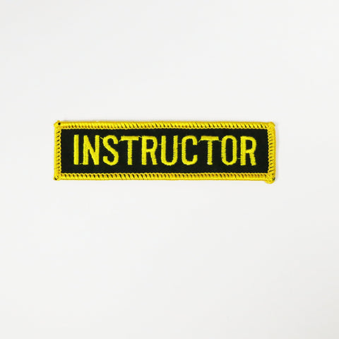 Kung Fu "Instructor" Patch - Embroidery Style - Cotton