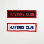 Masters Club Patch - Embroidery Style - Cotton