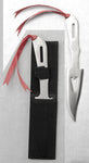 Hollow Heart Throwing Knives 6.5"