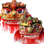 Beijing Northern Chinese Lion Dance Set - 1 Adult and 1 Child Lion Head