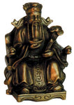 Caishen Chinese God of Wealth Statue-Solid Brass