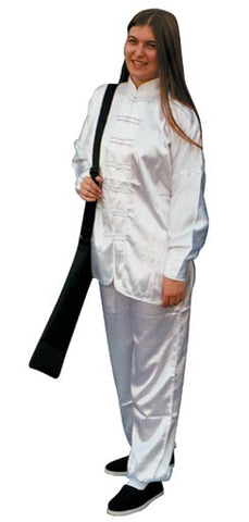 White Satin Taichi Uniform