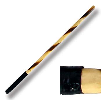 Rattan Escrima Stick Burn Design & Handle