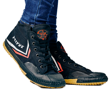 Feiyue High Top Black Original Shaolin Kung Fu Wushu Martial Arts Wing Lam Enterprises